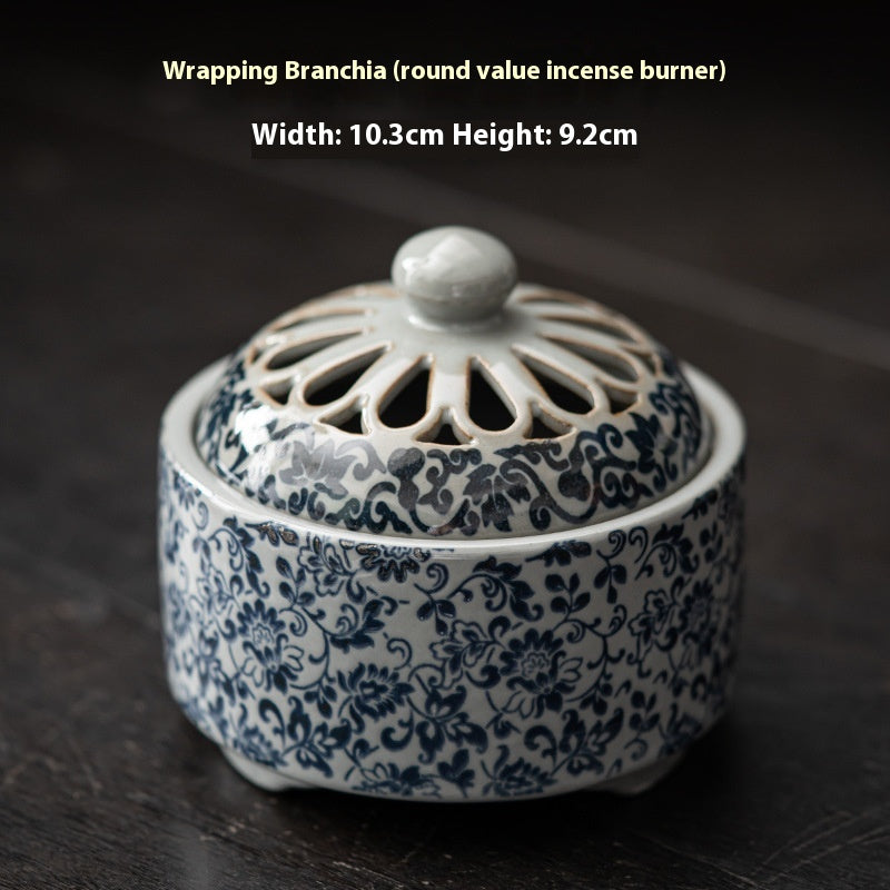 Ceramic Incense Burner Plate Aromatherapy Holder for Home Decor