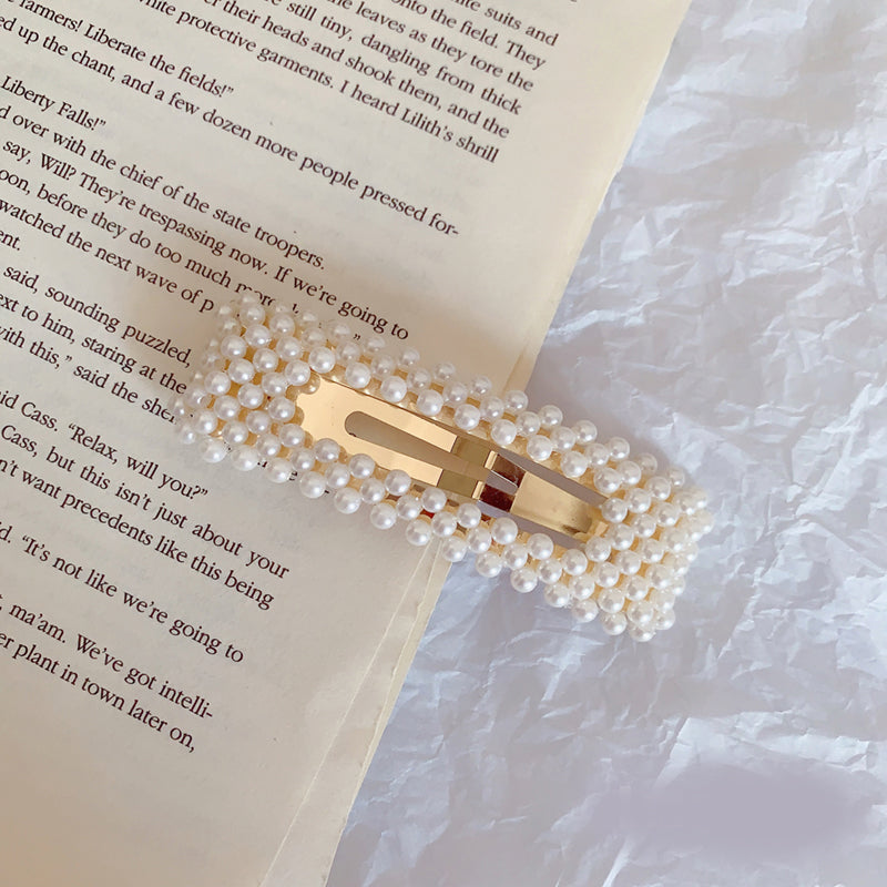 Beaded Pearl Side Clip Hairpin - Multiple Sizes & Styles