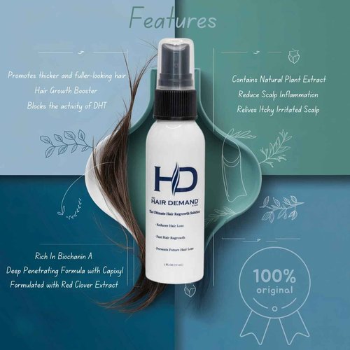 Hair Demand Multifunctional Spray for Both Men Hair Growth & Hair Regrowth Treatment for Women - Capixyl Technology Hair Growth Products for Men for Thicker Hair - Reduce Thinning & Promote Growth