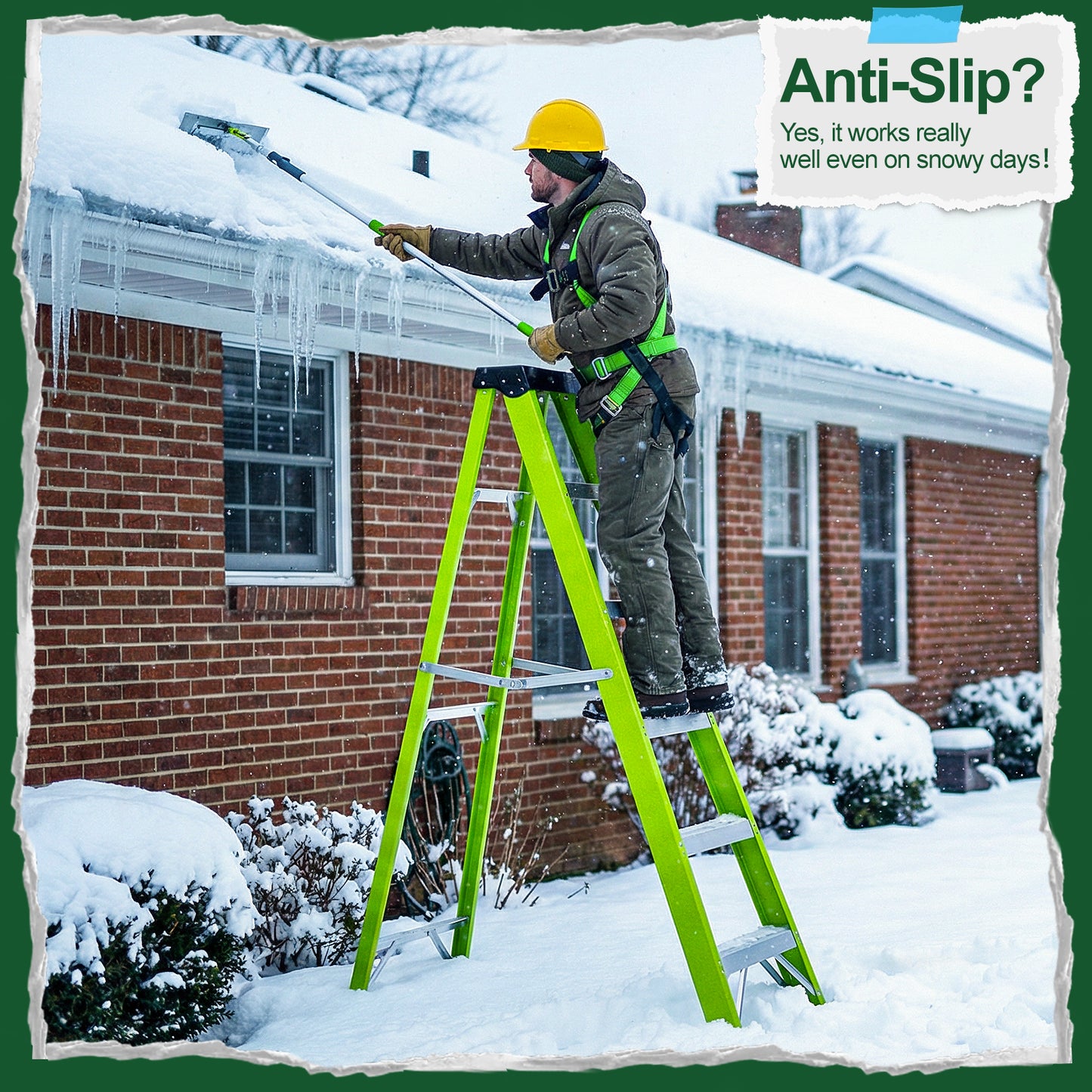 Fiberglass Ladder, Single-sided Stepladder For Electrical Engineering
