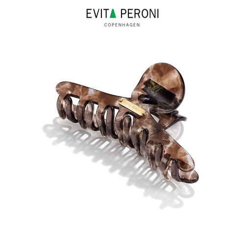 EVITA PERONI Extra Large Hair Clips for Women with Strong Grip Suitable for Oversized hairstyles, Hair Claw Full Clip and Half Clip - White