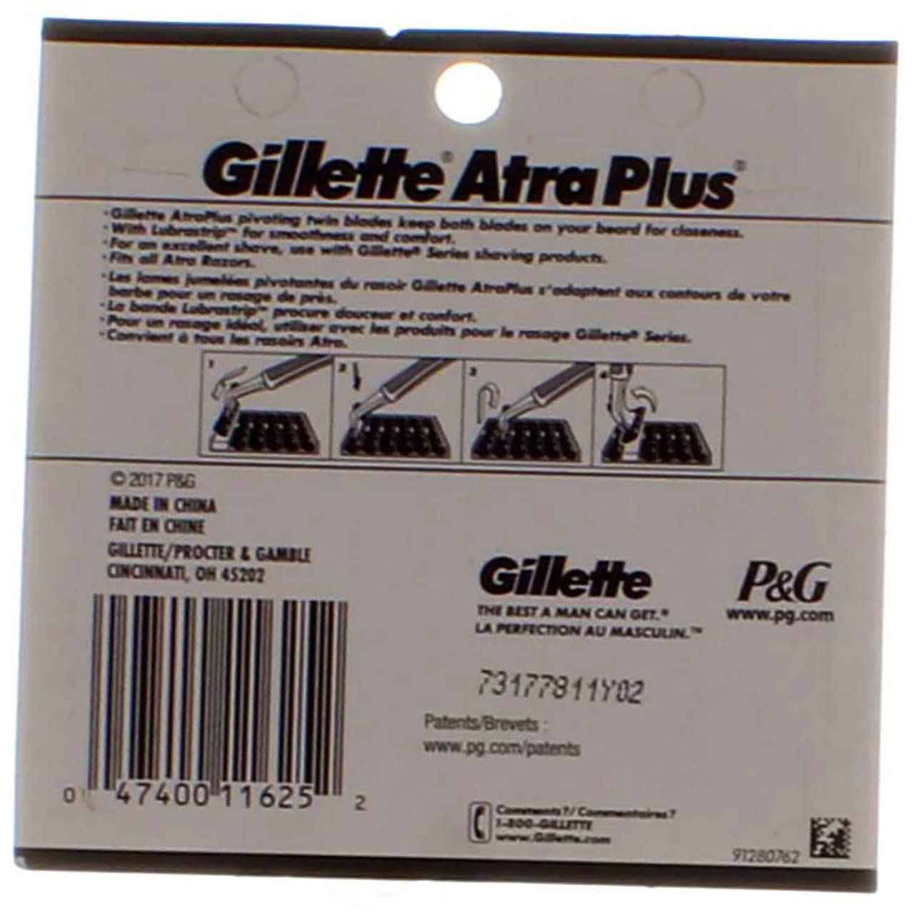 Gillette Atra Plus Cartridges, 10 CT (Pack of 3)