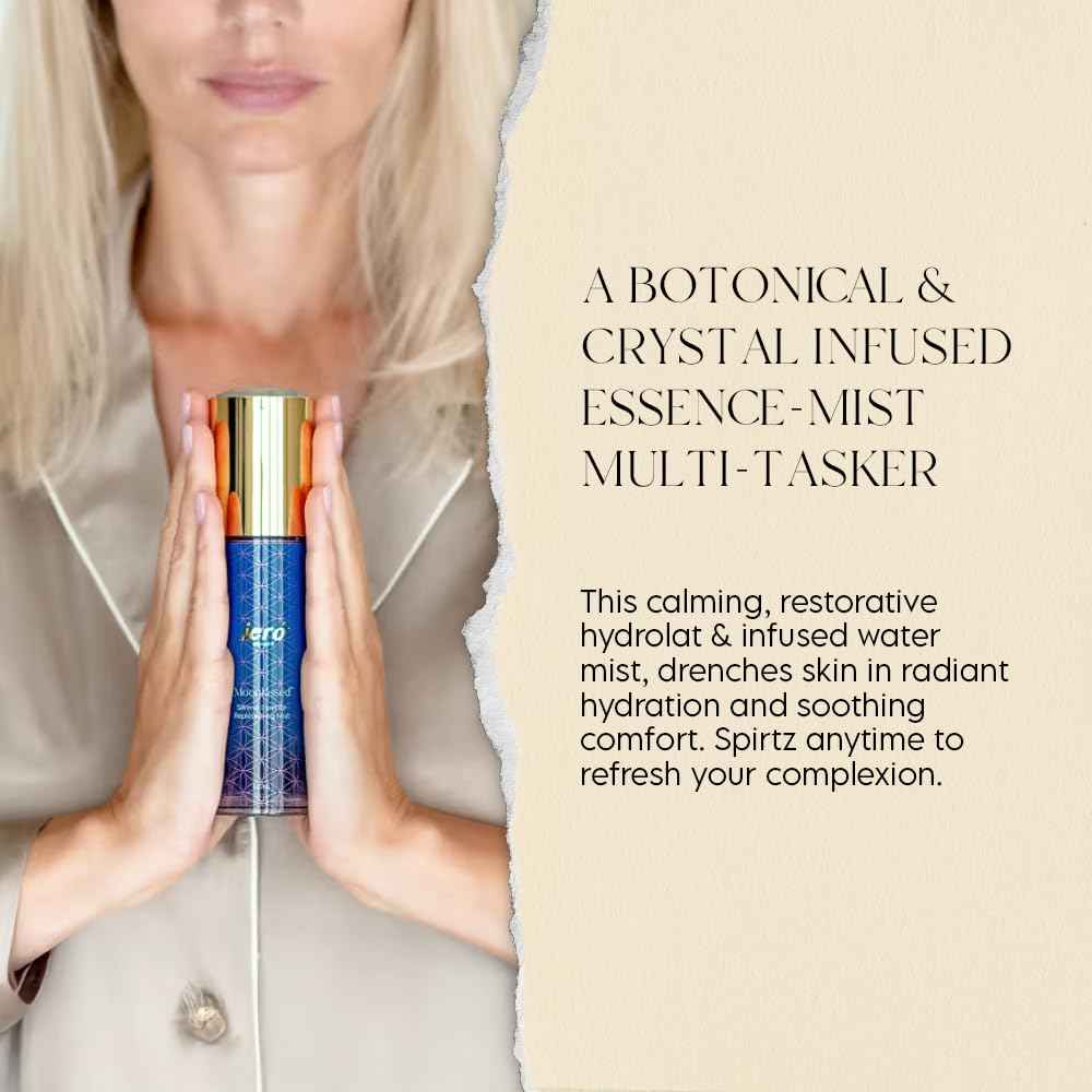 ieró Beauty Lavender, Chamomile & Frankincense Replenishing Facial Mist | Hydrating Toner | Calming, Restorative Hydrolat Essence | Strengthens Skin Barrier & Soothes Redness | Non-Comedogenic, Vegan