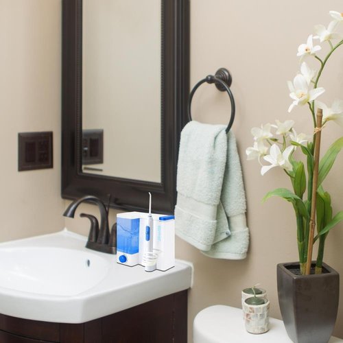 PyleHealth Dental Floss Water Flosser,UltraClean Floss Irrigation System,Waterpik,Bathroom Accessories,Adjustable Water Pressure,Lab Tested,Handheld Mouth Wash Irrigation System,Nozzle Attachme