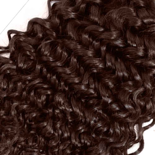 #4 Brown Bundles Human Hair Water Wave Bundles 34 34 34 Inch Human Hair Weave 3 Bundle Unprocessed Brazilian Virgin Hair Chocolate Brown Deep Curly Human Hair Extensions 50 Grams/Bundle