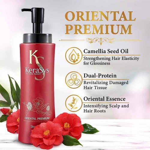 Kerasys Hair Clinic System Oriental Premium 20.3 fl oz / 600 ml (2 Shampoo & 2 Conditioner Set)
