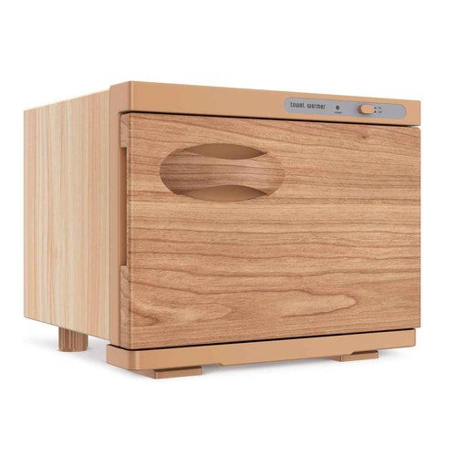 StateRiver Towel Warmer Cabinet, 8L Hot Spa Small Towel Warmer Heating Use for Facial Spa, Hair Beauty, Salon Equipment and Home - Wood