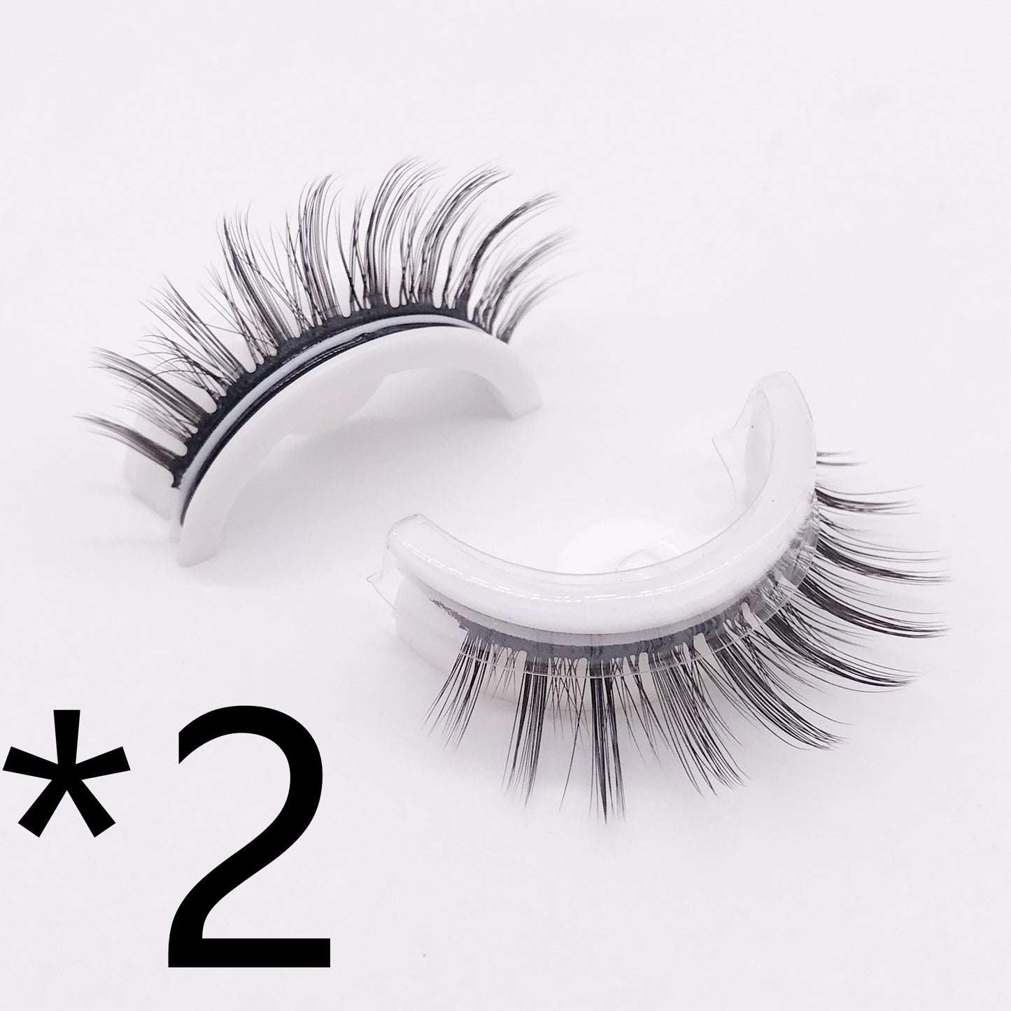 Self Adhesive False Eyelashes Reusable No Glue Natural & Long Styles