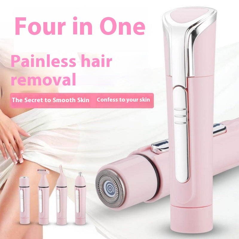 Women's Electric Body Hair Shaver - 5 Cutter Heads