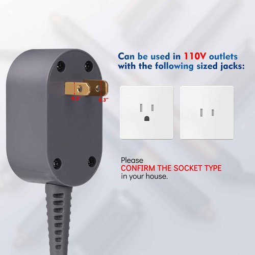 Hair Styler Power Charger Cable Replacement Compatible with Dyson Airwrap Styler Power Cord Cable Adapter Plug Accessories, 110V Curler Power Cord Cable Line Set, Hair Styler Power Cord Charger Cable