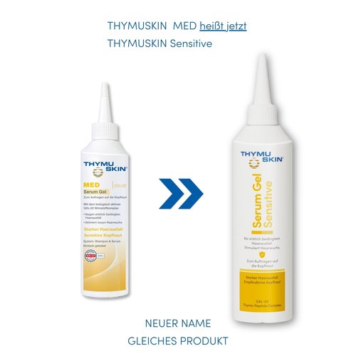 Thymuskin Med Serum Gel - Advanced Hair Peptide Serum for Hair Growth & Density - Hair Care Solution with Multi-Peptide Formula - Hydrating Serumfor Scalp Health