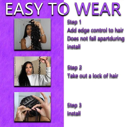 ZFY Human Braiding Hair 150g 22 Inch Deep Wave Bulk Human Hair for Braiding Boho Braids 100% Unprocessed Brazilian Virgin Human Hair Extensions No Weft 3 Bundle/Pack Dark Brown