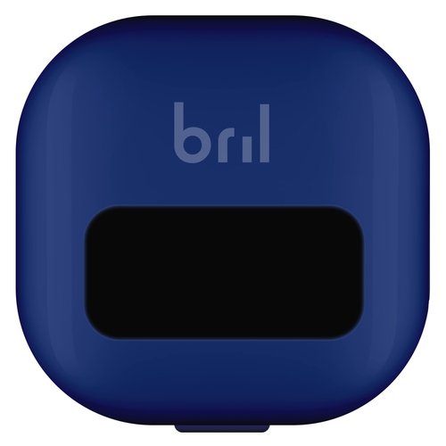 Bril UV-C Toothbrush Cleaner, Portable Cover, Magnetic Holder, and Travel Case for Any Size Toothbrush, Navy, Black, White (5 Pack)