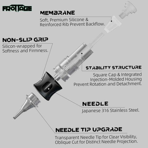 Knight2Pro Tattoo Gun Kit, Professional Tattoo Gun, 8H-Work No Overheating Tattoo Pen, USA Black Ink for Lining Shading, 32* Top-Notch 316 Cartridge Needles, Direct Skin Tattooing Professionals