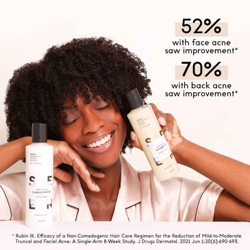 SEEN Conditioner Eco-Refill, Fragrance Free - Non-Comedogenic & Hair Conditioner- Dermatologist-Developed - Safe for Sensitive & Acne Prone Skin