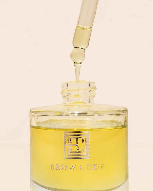 Brow Code GOLD Nourishing Eyebrow Growth Oil (30ml) – Enriched w/ 5 Advanced Botanicals – Brow Oil for Growth