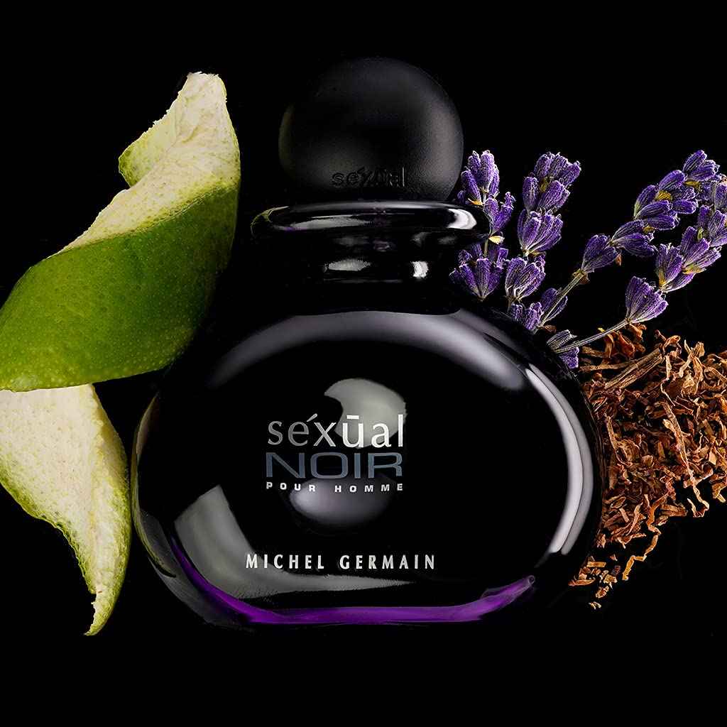 Michel Germain Sexual Noir Pour Homme Eau de Toilette Spray, Top Notes of Italian Bergamot, Crisp Grapefruit, Cardamom, Mysterious Dark Natural Oils, 2.5 Fl Oz