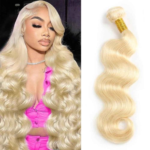 613 Bundles Blonde Bundles Human Hair 28 Inch 613 Body Wave bundles 100% Unprocessed 12A Grade Brazilian Virgin Hair Bundles 1 Bundle Human Hair 613 Blonde Bundle