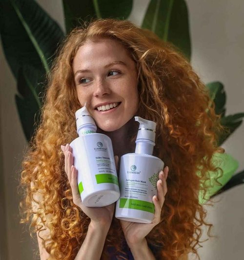 Xiaomoxuan Tea Tree Shampoo and Collagen Mask with Hair Milk for Hair Care Bundle