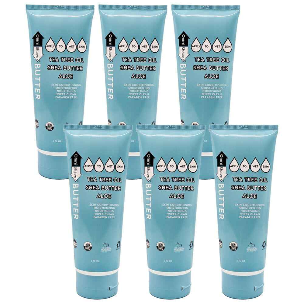 OmniShaver Ergonomic Maintenance Back Shaving Kit - Extendable Handle with Dual Shave Heads for Easy Reach - Includes Lotion Spreader - Self-Cleaning & Self-Stropping - Maintenance Back Shaver for Men