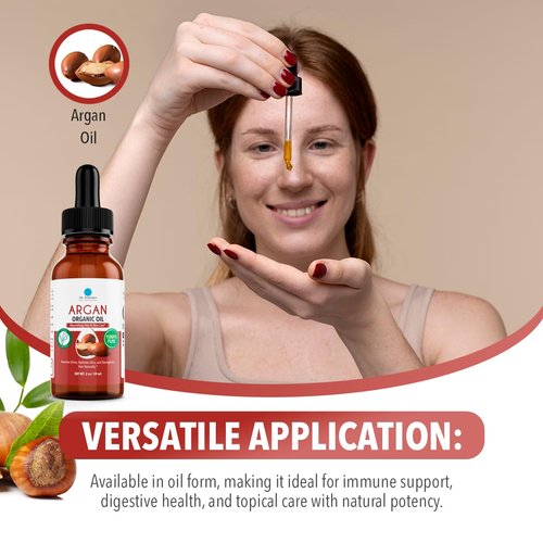 Dr. Robaina Pure Moroccan Argan Oil 2 fl oz – Cold-Pressed, Small-Batch & Nitrogen-Sealed – Fast-Absorbing Hair & Skin Moisturizer, Anti-Frizz Serum, Beard & Nail Treatment – Hexane-Free, Made in USA