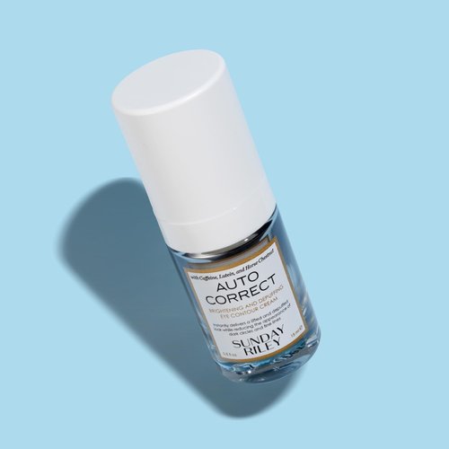 Sunday Riley Double Shot Auto Correct Eye Cream 0.5oz Duo Skincare Set, White