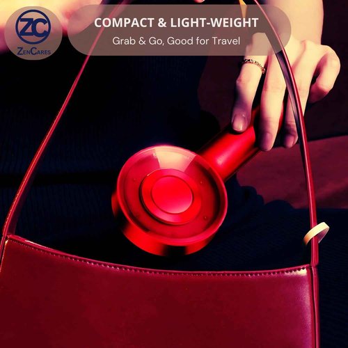 ZenCares 3 in 1 Hair Scalp Massager & Oil Applicator for Hair Growth, Electric Hair Brush with Oil Dispenser, Scalp Massager. (Red)