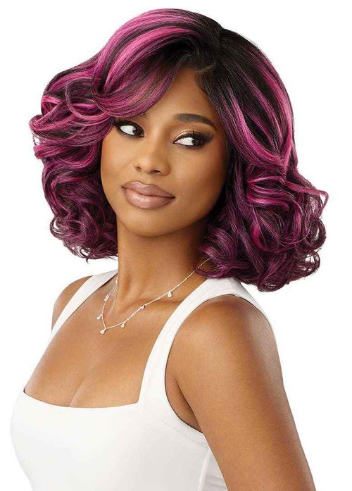 Outre Lace Front Wig - Perfect Hair Line 13X4 - Abigail (DARK VIOLET)