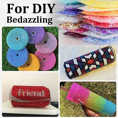 5000pcs 3mm Resin Rhinestones Bulk, Black Flatback Round Jelly Rhinestones Bedazzling Non Hotfix Crystal Gems Large Quantity Wholesale for DIY Crafts Clothes Bottles Tumblers Face Makeup Manicure