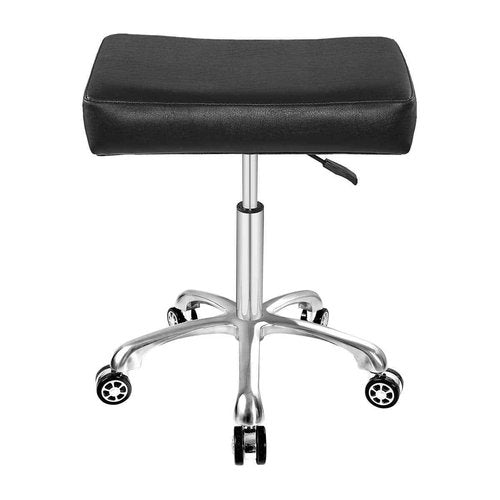 Antlu Adjustable Rolling Swivel Stool Chair for Massage Office Tattoo Kitchen, Work Heavy Duty Hydraulic Stool with Wheels (Black)