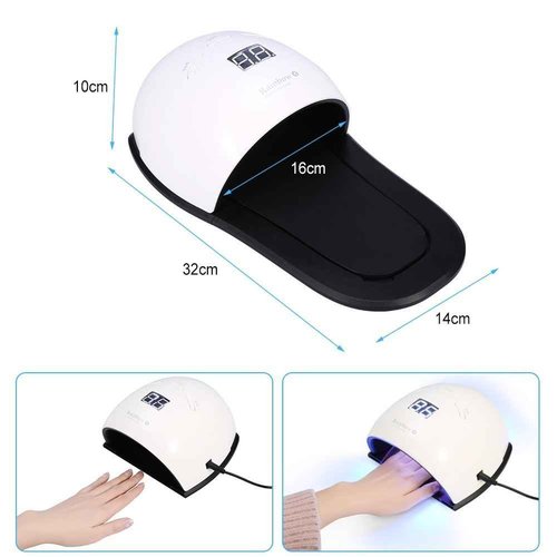 FILFEEL 48W LED Nail Dryer Lamp, Machine Nail Art Tools for Nail Gel Polish Curing with Smart Sensor Manicure Pedicure Tool(US Plug)