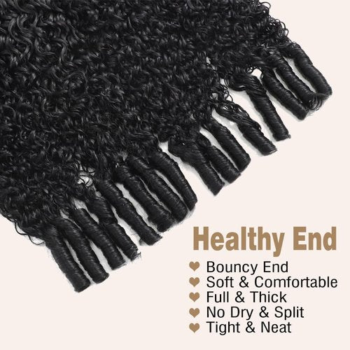 Burmese Curly Bundles Human Hair 14 16 18 Inch Water Wave Human Hair 3 Bundles 100% Unprocessed 3C4A Curly Virgin Remy Hair Quick Weave Natural Color for Women