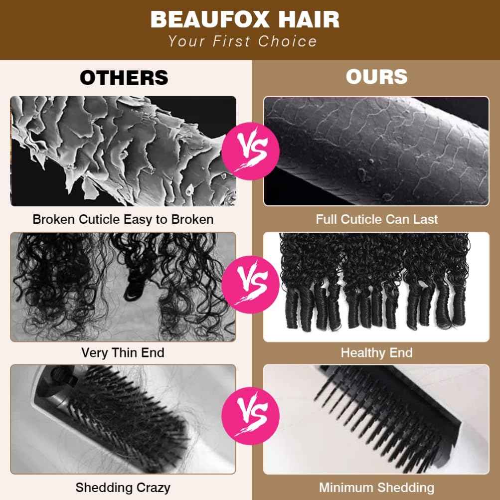 3C4A Burmese Curly Bundles Human Hair 18 20 22 Inch 12A Unprocessed Virgin Human Hair Water Wave Bundles with Spiral End Quick Weave Remy Hair Natural Color for Women