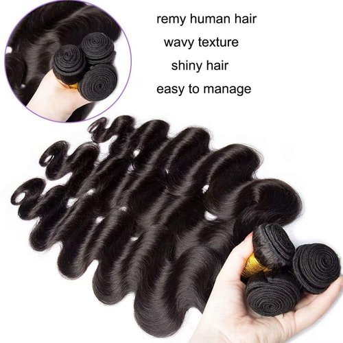 Condescension Human Hair Bundles 16 18 20 Inch Body Wave Human Hair Bundles Unprocessed Brazilian Virgin Quick Weave Hair for Black Women