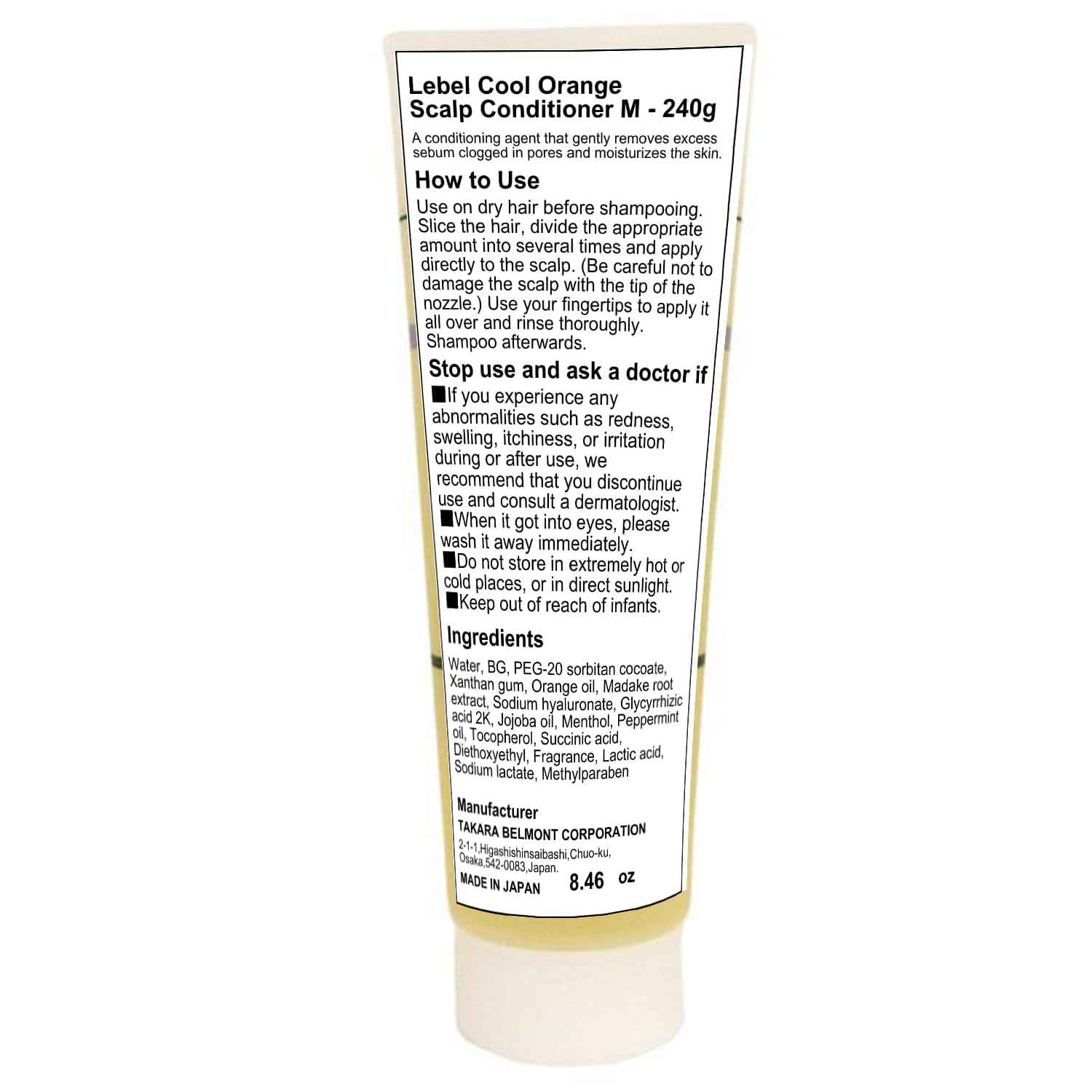 Lebel Cool Orange Scalp Conditioner M - 240g