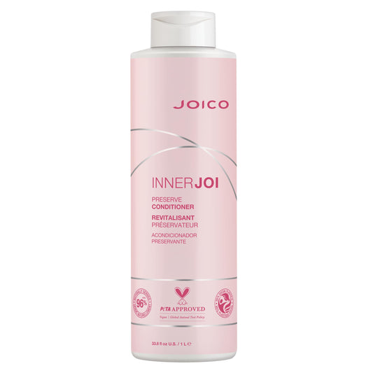 Joico InnerJoi Preserve Conditioner | For Color-Protection & Shine | For Color-Treated Hair | Sulfate & Paraben Free | Naturally-Derived Vegan Formula | 33.8 Fl Oz