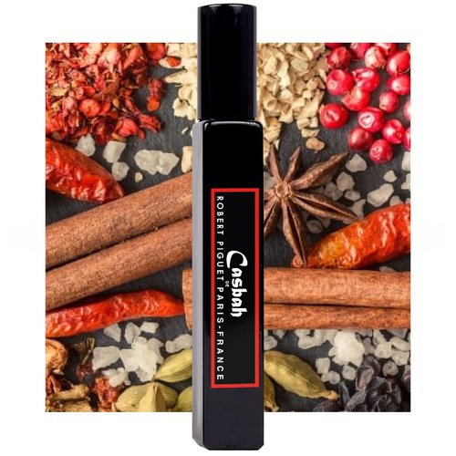 Robert Piguet Casbah Eau de Parfum Refillable Travel Spray - Woody Oriental Perfume with Notes of Pepper, Incense & Cedar - Made in France, .27oz/ 8ml