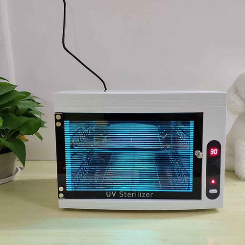 QUTUNI 8L UV Cleaning Cabinet, High Capacity Nail Tool Cleaning Machine with Timer for Bottle Manicure Spa Barber Tool Equipment Cleaning