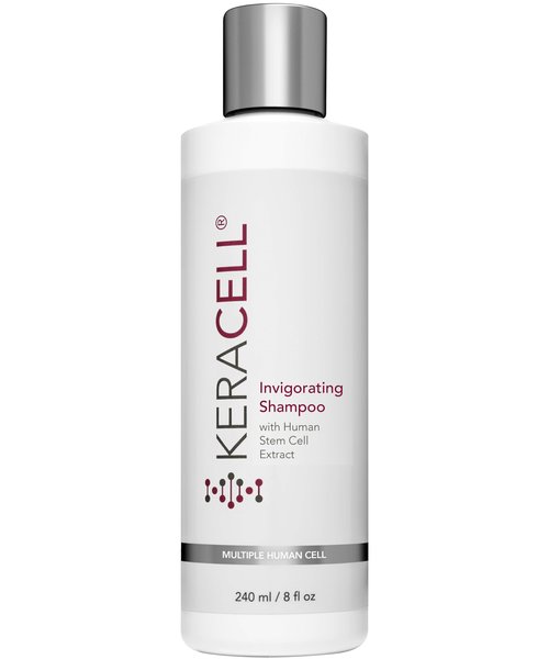 Keracell Invigorating Shampoo - Hair Growth Shampoo for Women & Men with Human Stem Cell Extract – Cleanses, Strengthens & Moisturizes to Support a Healthier Scalp & Fuller-Looking Hair - 8 oz