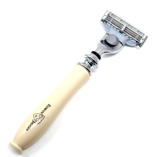 Edwin Jagger Chatsworth Handle for a Gillette Mach 3 Razor (Imitation Ivory)