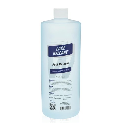 Walker Tape Lace Release Spray - Fast Release Tape in Extension Remover & Wig Glue Remover for Delicate Mesh Systems - Gentle on Skin Adhesive Remover - Effective Lace Glue for Wigs Remover - 32 oz