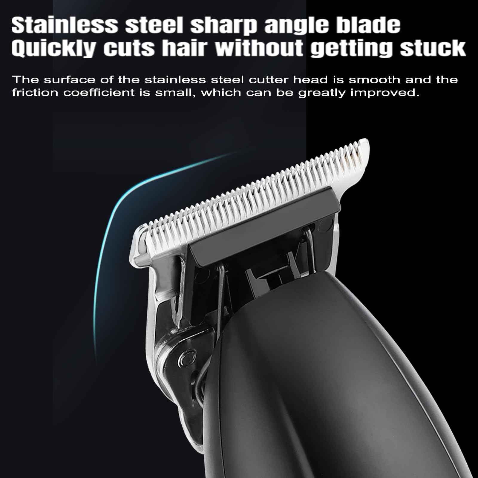 Professional Hair Clippers for Men - Cordless Beard Trimmer Electric Razor Foil Shavers, Barber Clippers Hair Trimmer Rechargeable Hair Grooming Kit, LCD Display, Gifts for Men (Black)