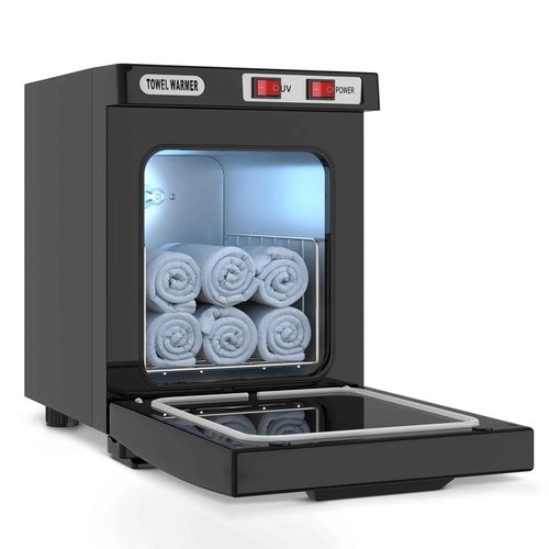 Utenzi Hot Towel Warmer, Spa Towel Cabinet 5L Professional Mini Towel Heater, Towel Warmer for Facials SPA Barbershop Esthetician (Black)