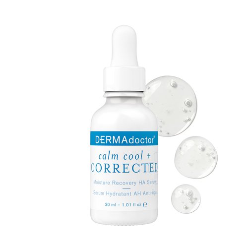 DERMAdoctor Hyaluronic Acid Moisturizer for Face – Hydrating Niacinamide Face Serum with Vitamin C – Dermatologist Formulated Hydrating Serum for Sensitive Skin, 1 fl oz