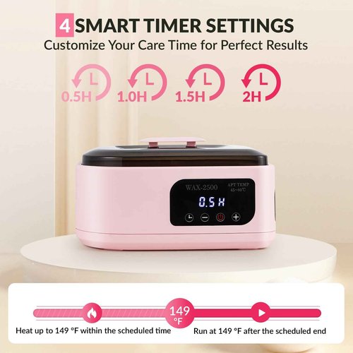 BAOSHISHAN Paraffin Wax Machine for Hands, 3500ml Paraffin Wax Warmer with 8 Pack Refills, 4 Auto-Timer Hand Wax Paraffin Machine for Home Spa Moisturizing Arthritis