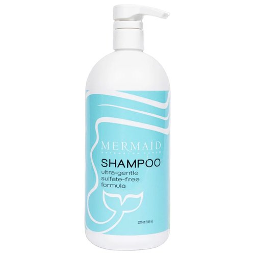 Mermaid Extension Care Shampoo, Ultra-Gentle & Sulfate-Free, Nourishing Formula for Hair Extensions, 32 fl oz