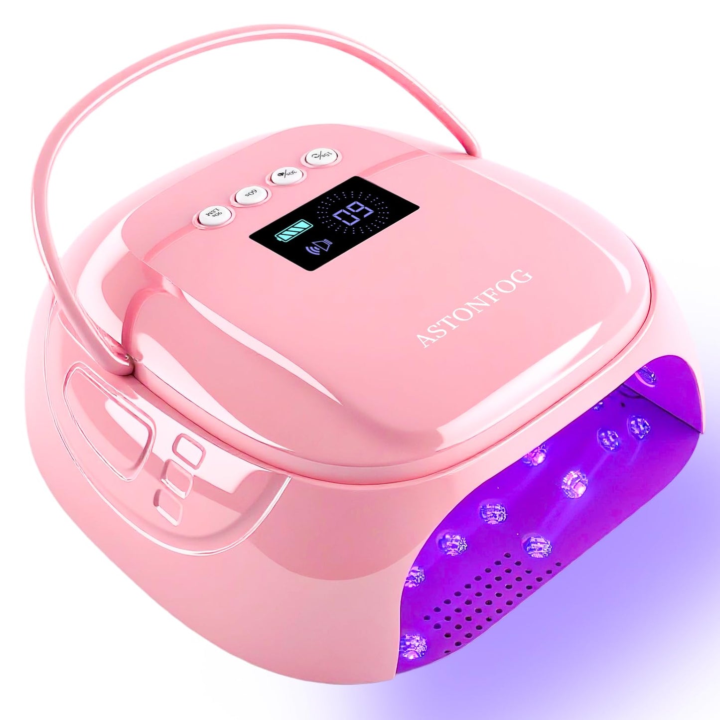 126W UV LED Nail Lamp for Gel Polish Cordless Rechargeable Nail Dryer,Nail Cure Lamp with Automatic Sensor & 4 Timers, Portable Professional Nail Light