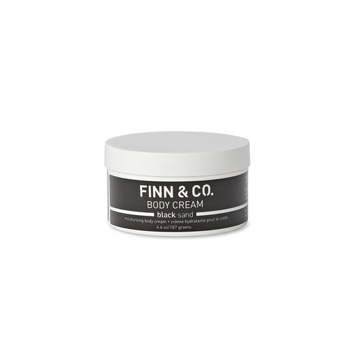 FINN & CO. Black Sand Body Cream - Hydrating Lotion for Normal to Dry Skin - Rich, Non Greasy & Nourishing Skin Care for Soft & Smooth Skin - Moisturizing Formula for Women & Men | 6.6 oz