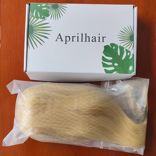 Aprilhair Pre-plucked #27 Honey Blonde 13X4 Lace Front Wigs Straight Glueless 150% Density Brazilian Virgin Human Hair (27 Frontal Wig, 10 INCH)