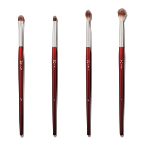 BK BEAUTY - CORE LINE EXTENSION EYE SET (4PC) - Professional Eyeshadow Brush Set for Precise Makeup Placement & Blending | Premium Eye Makeup Brushes for Flawless Application